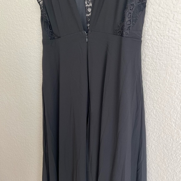 NWOT Romantic Mood Black Lace Sleeveless Maxi Dress - Picture 6 of 9